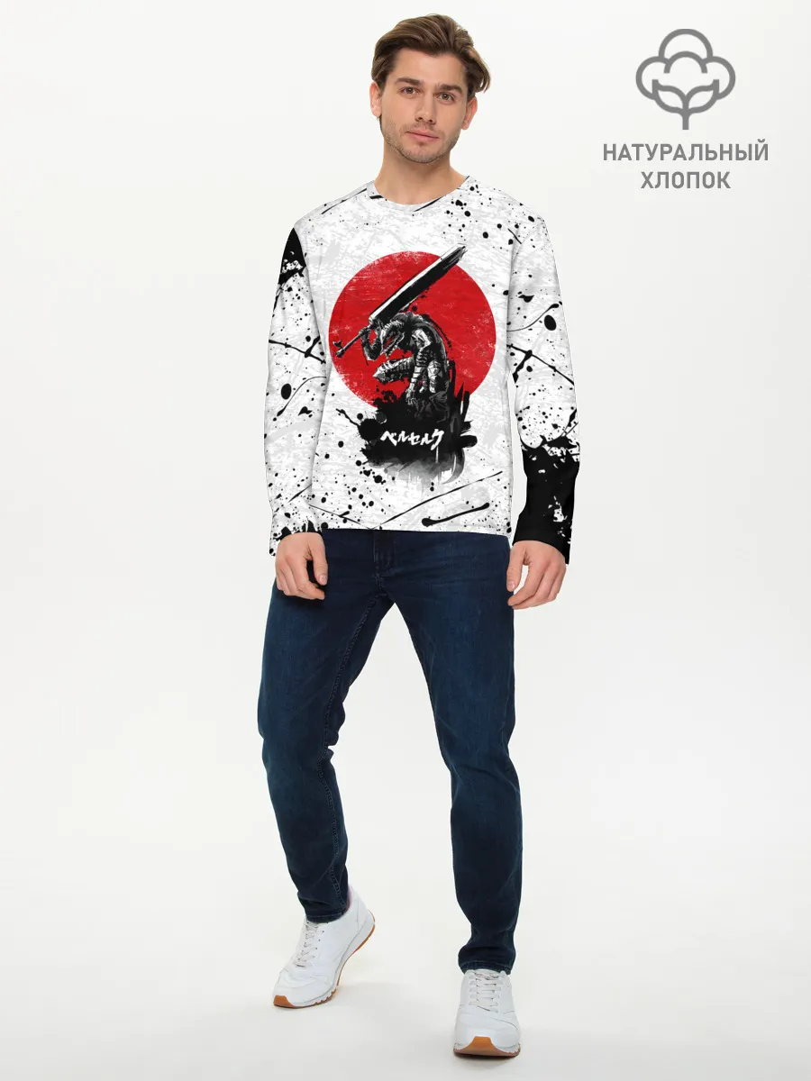 Мужской лонгслив базовый / guts berserk меч