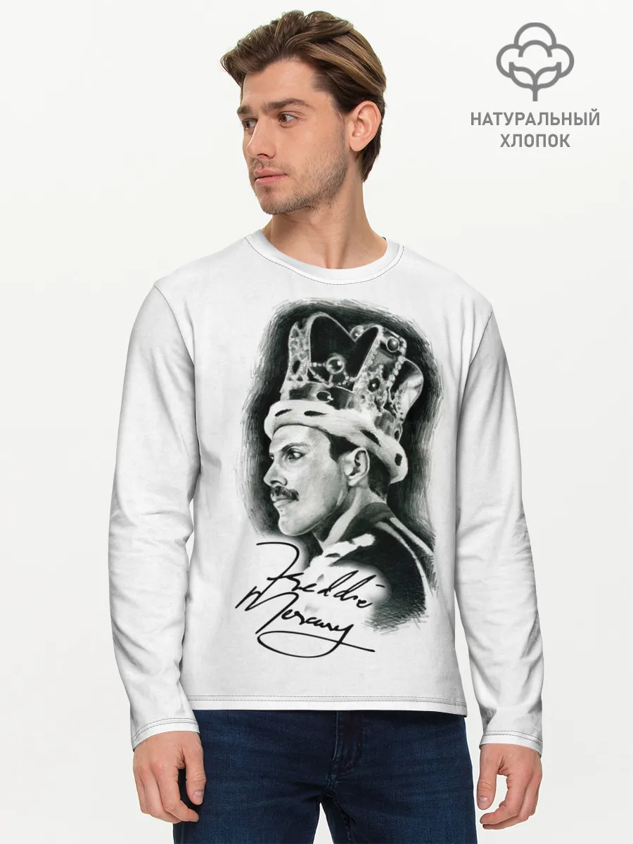 Мужской лонгслив базовый / Queen