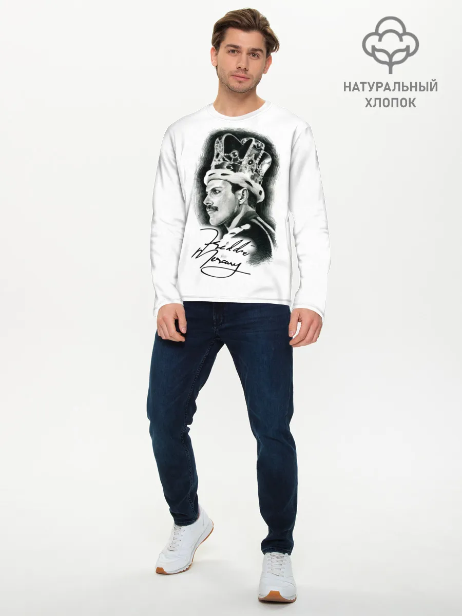 Мужской лонгслив базовый / Queen