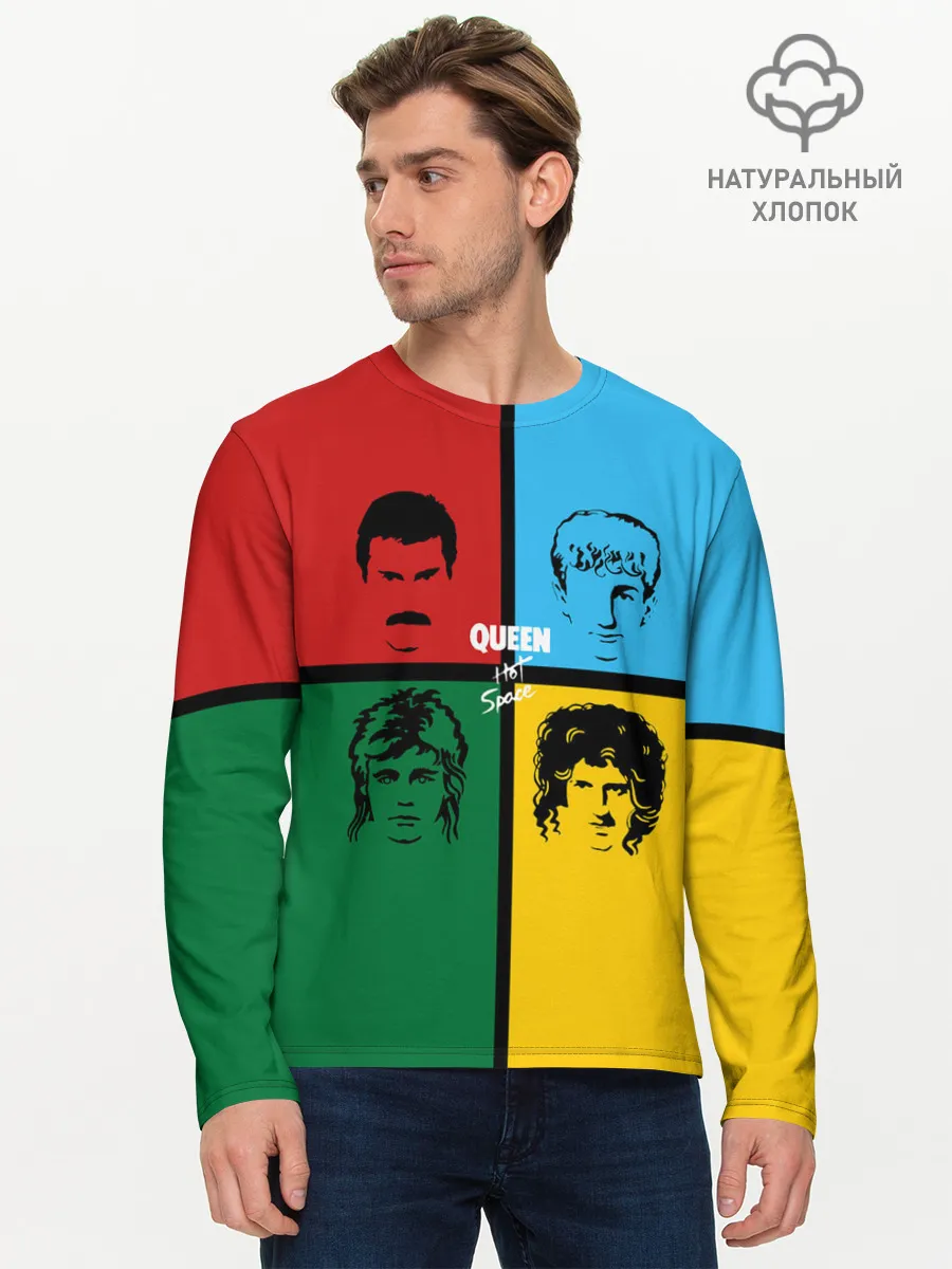 Мужской лонгслив базовый / Queen