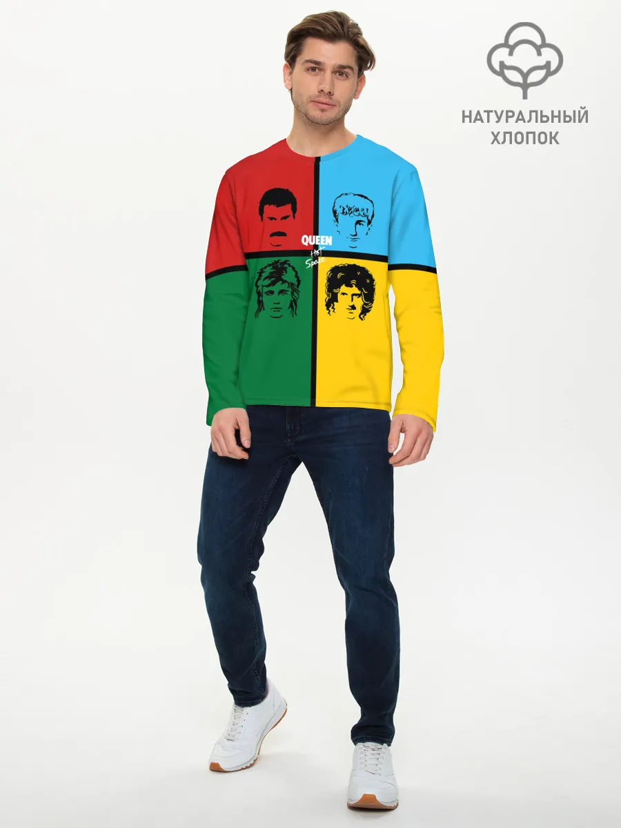 Мужской лонгслив базовый / Queen