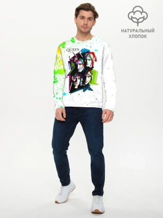 Мужской лонгслив базовый / Queen