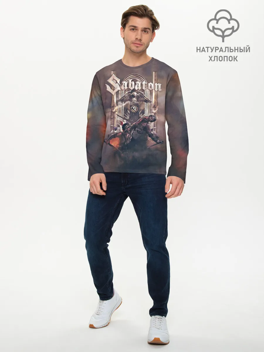 Мужской лонгслив базовый / War