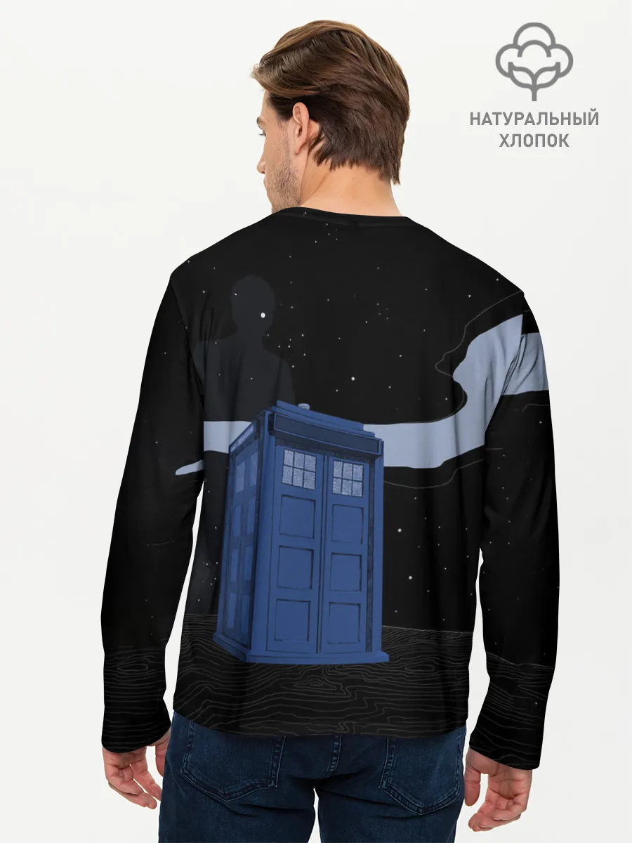 Мужской лонгслив базовый / ТАРДИС