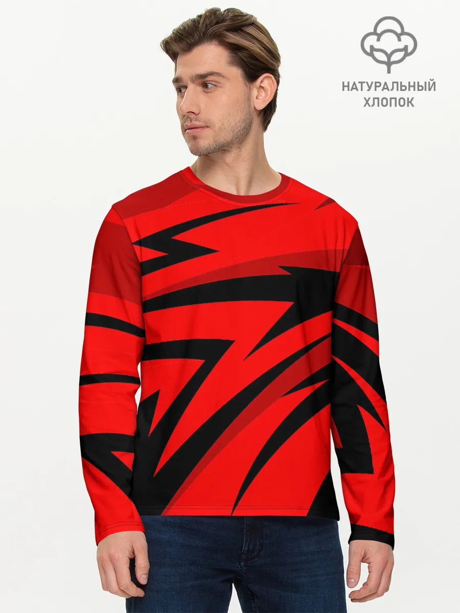 Мужской лонгслив базовый / Swift red pointer