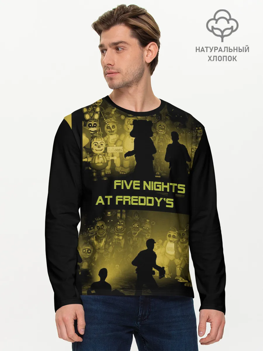 Мужской лонгслив базовый / Five Nights at Freddys