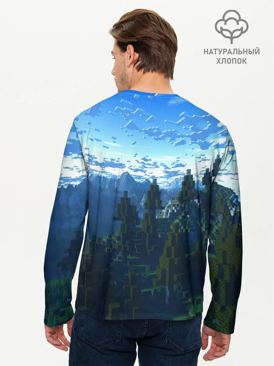 Мужской лонгслив базовый / Minecraft / Майнкрафт