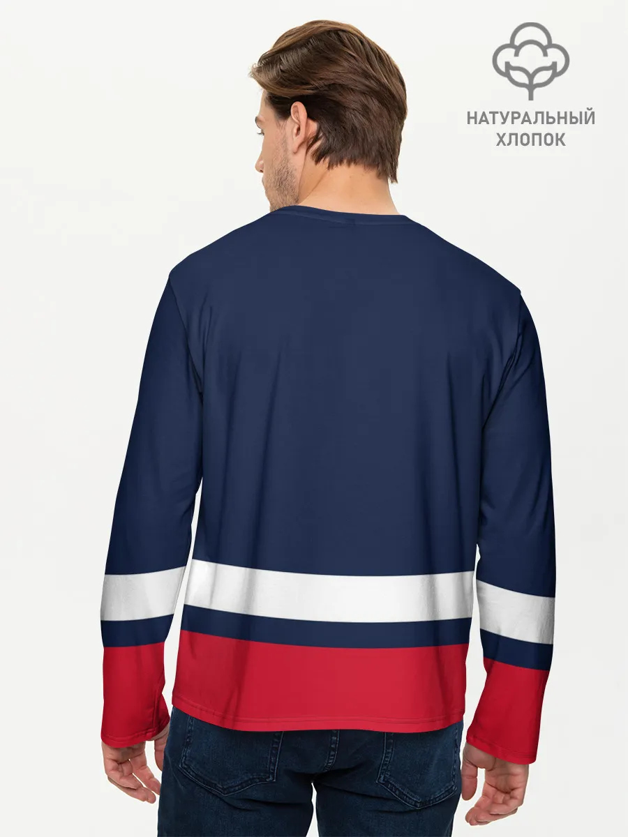 Мужской лонгслив базовый / Вашингтон Кэпиталз