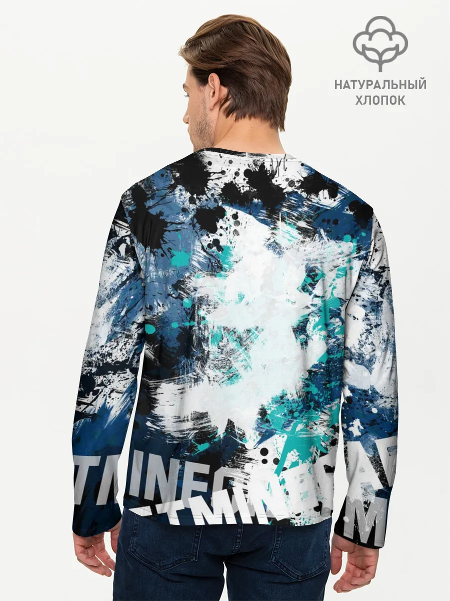 Мужской лонгслив базовый / Minecraft / Майнкрафт