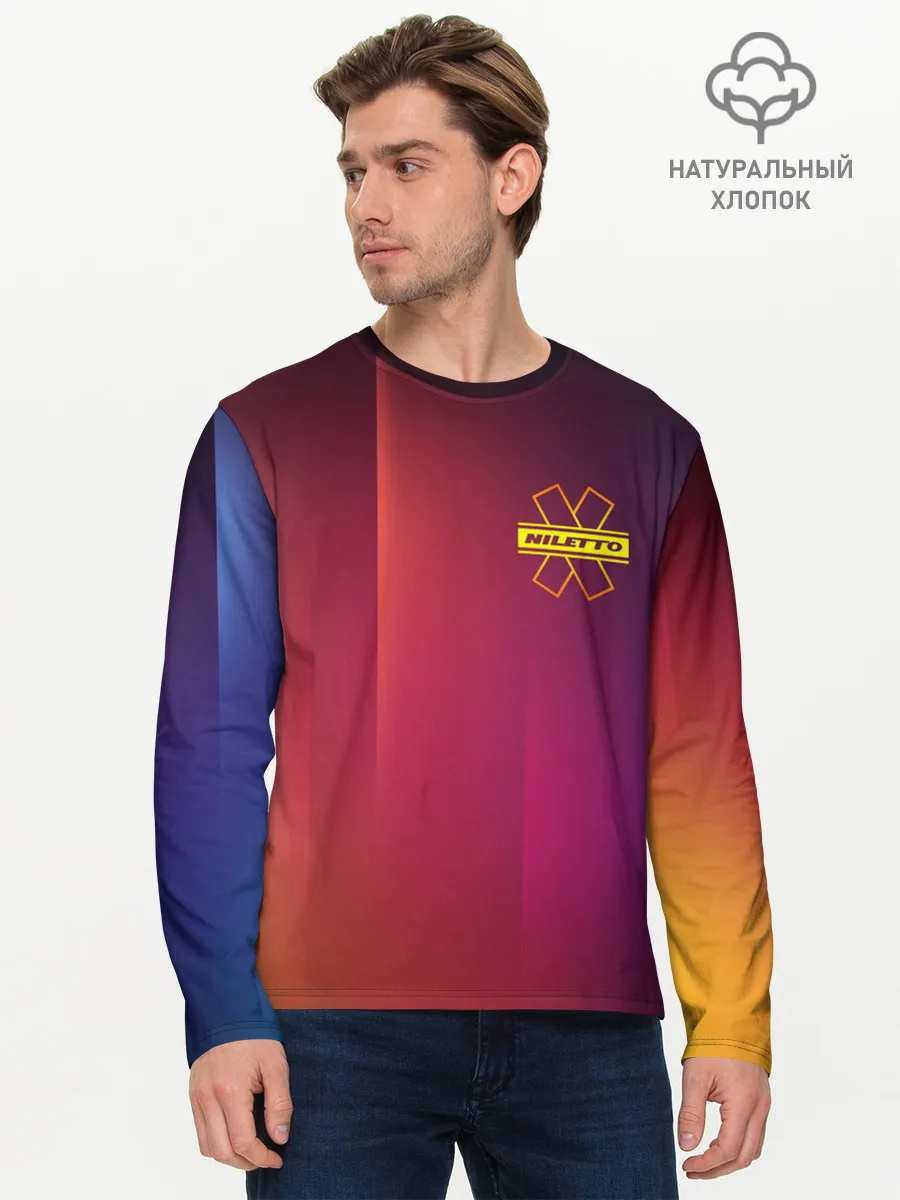 Мужской лонгслив базовый / NILETTO LOGO | НИЛЕТТО ЛОГО