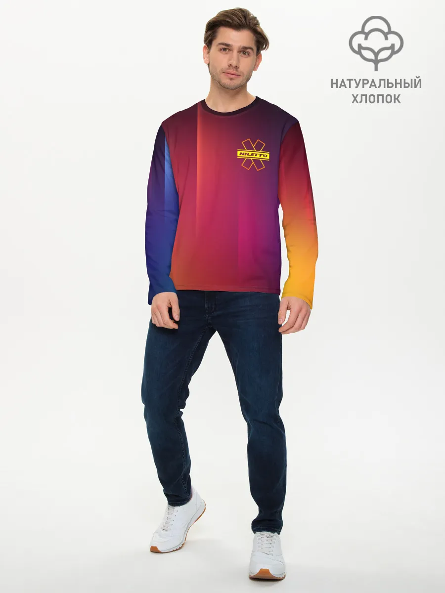 Мужской лонгслив базовый / NILETTO LOGO | НИЛЕТТО ЛОГО