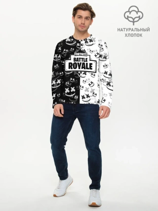 Мужской лонгслив базовый / Fortnite & Marshmello