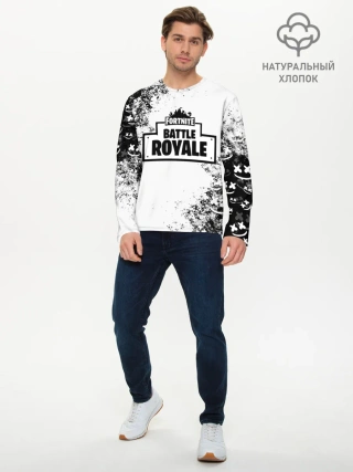 Мужской лонгслив базовый / Fortnite & Marshmello