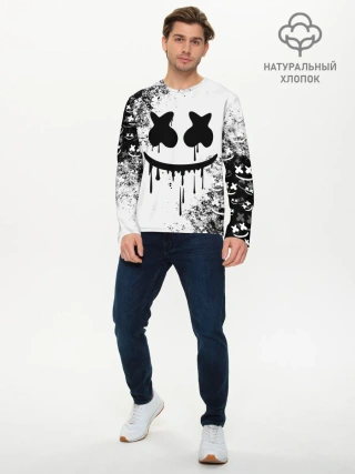 Мужской лонгслив базовый / Marshmello