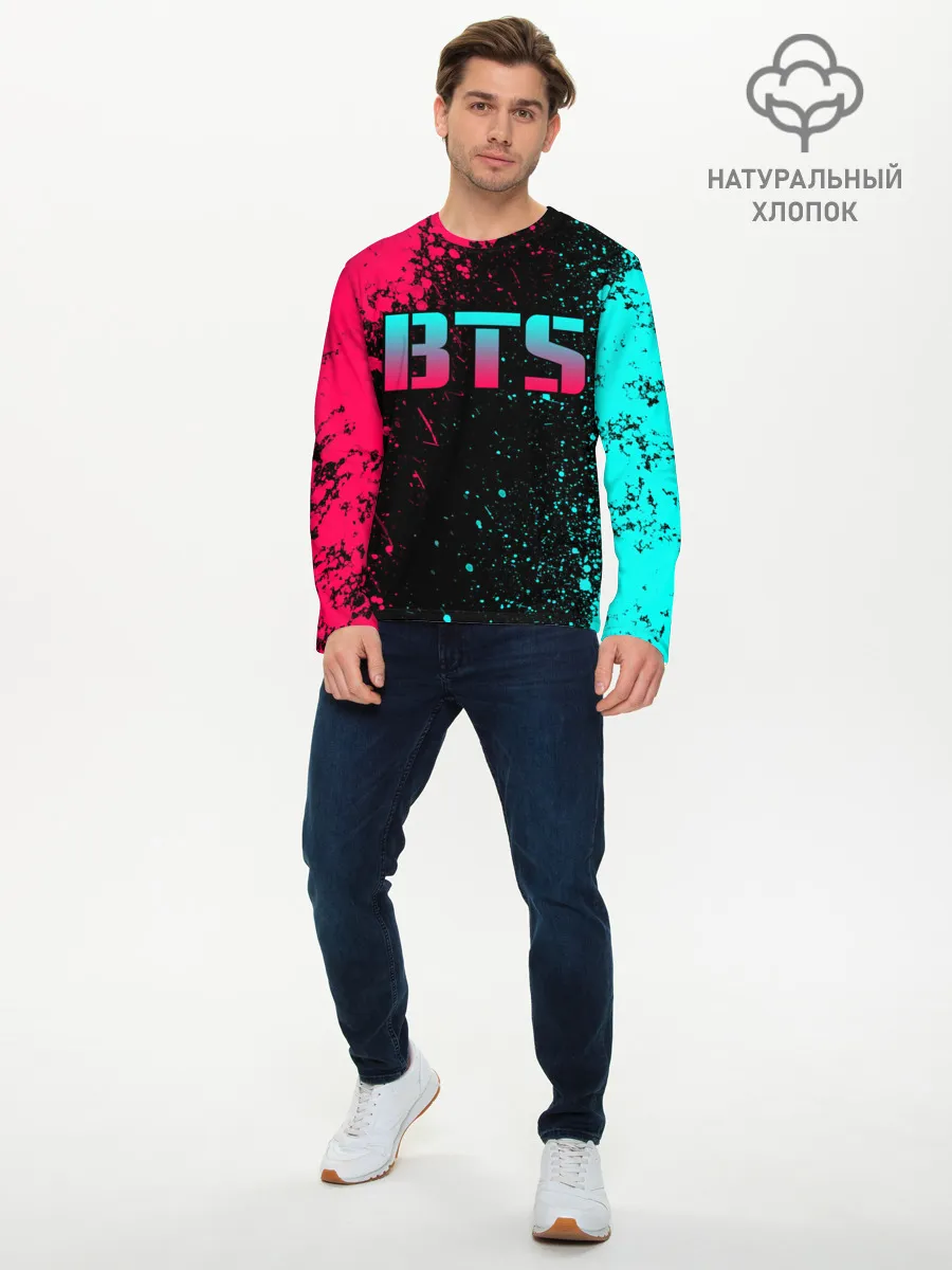 Мужской лонгслив базовый / BTS