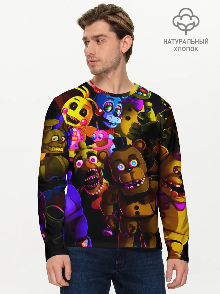 Мужской лонгслив базовый / Five Nights At Freddys