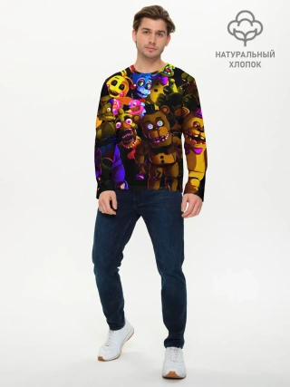 Мужской лонгслив базовый / Five Nights At Freddys
