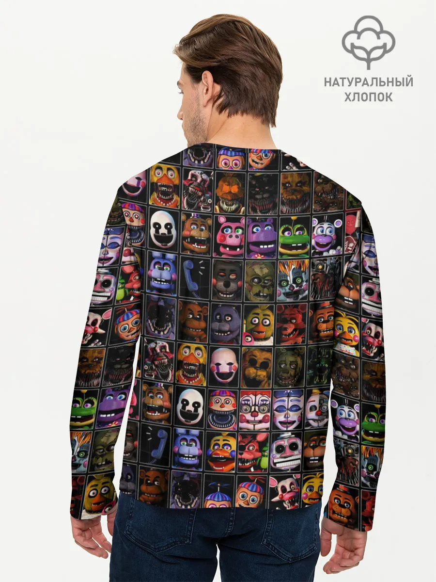 Мужской лонгслив базовый / Five Nights At Freddys