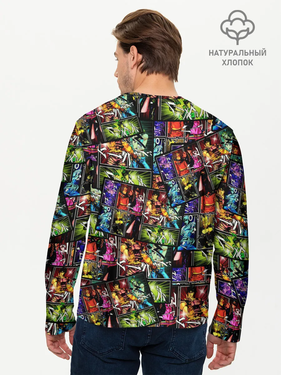 Мужской лонгслив базовый / JoJo Bizarre Adventure