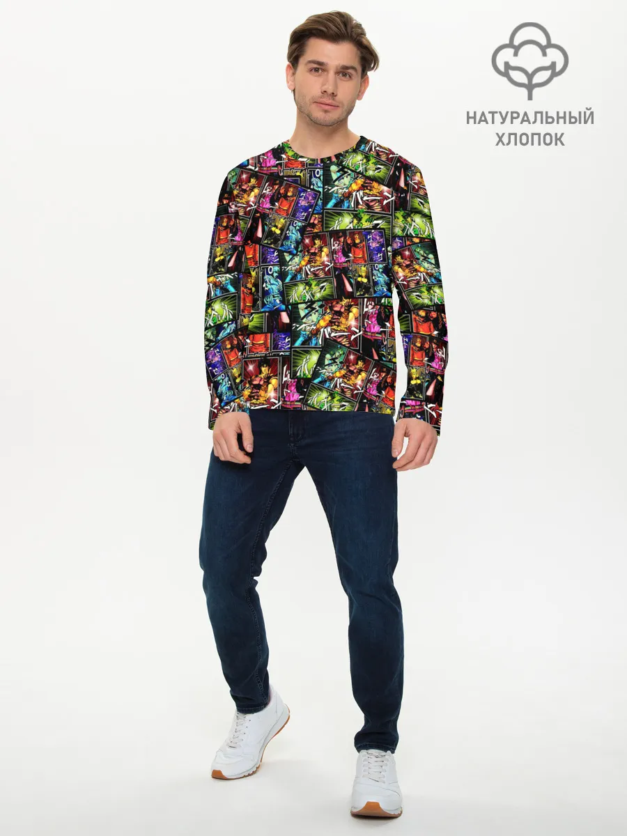 Мужской лонгслив базовый / JoJo Bizarre Adventure