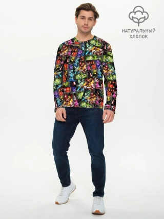 Мужской лонгслив базовый / JoJo Bizarre Adventure