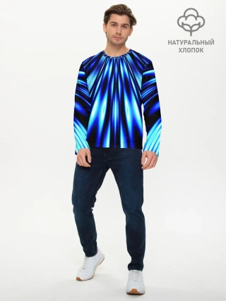 Мужской лонгслив базовый / Световые Лучи