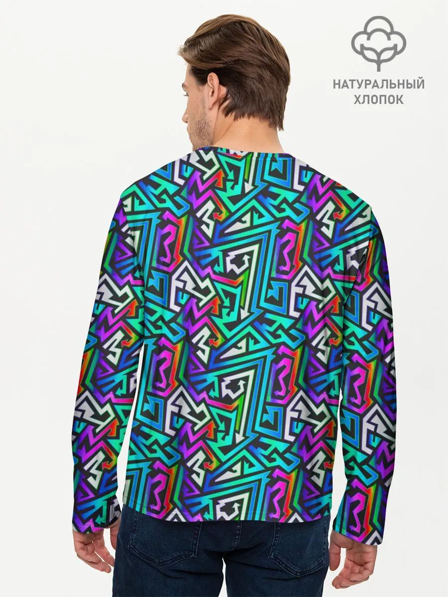 Мужской лонгслив базовый / ГРАФФИТИ