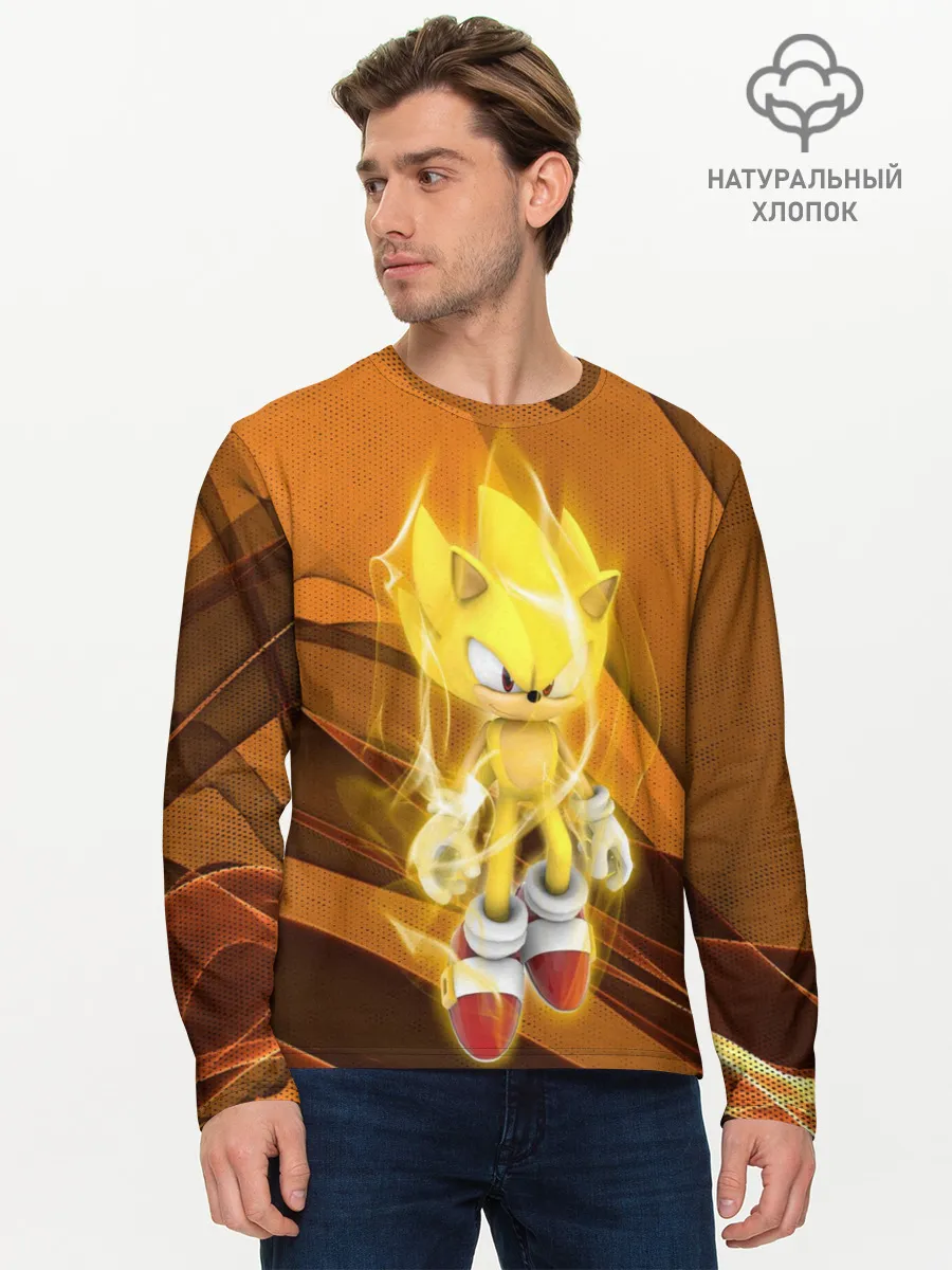 Мужской лонгслив базовый / Sonic