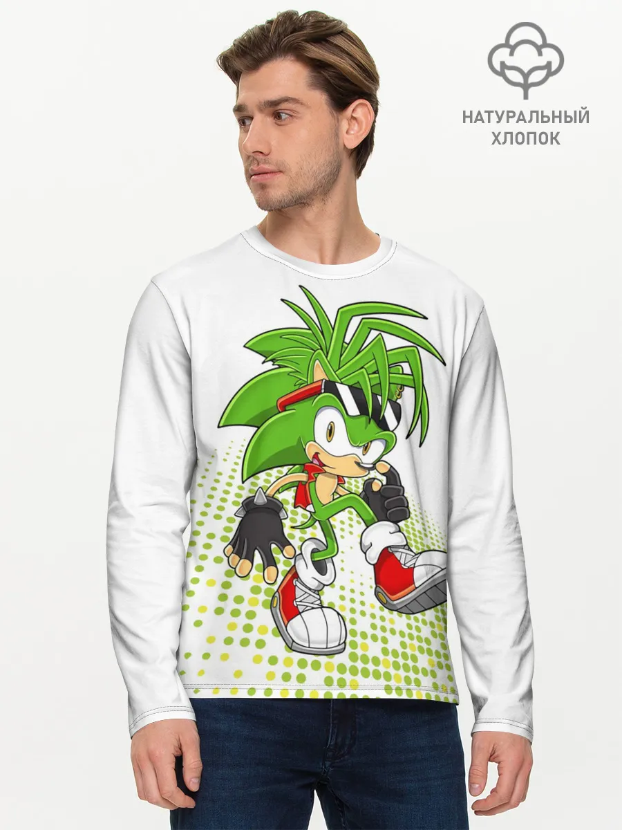 Мужской лонгслив базовый / Sonic