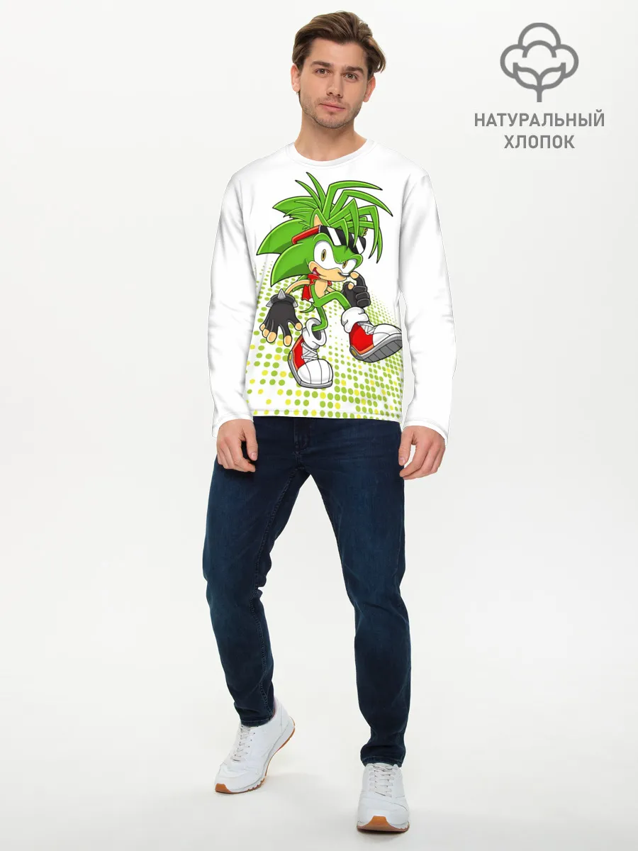 Мужской лонгслив базовый / Sonic
