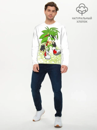 Мужской лонгслив базовый / Sonic