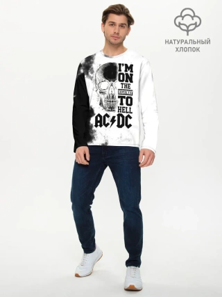 Мужской лонгслив базовый / Im on the highway to hell AC/DC