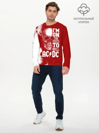 Мужской лонгслив базовый / Im on the highway to hell AC/DC