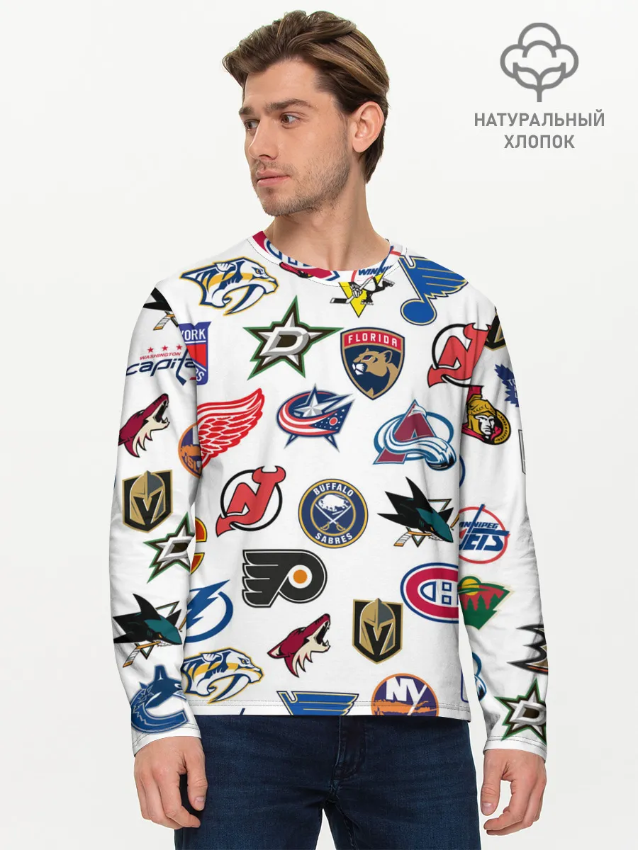 Мужской лонгслив базовый / NHL PATTERN