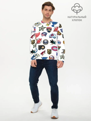 Мужской лонгслив базовый / NHL PATTERN