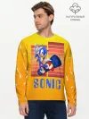 Мужской лонгслив базовый / Sonic - Соник
