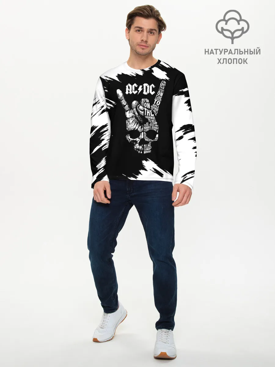 Мужской лонгслив базовый / AC/DC