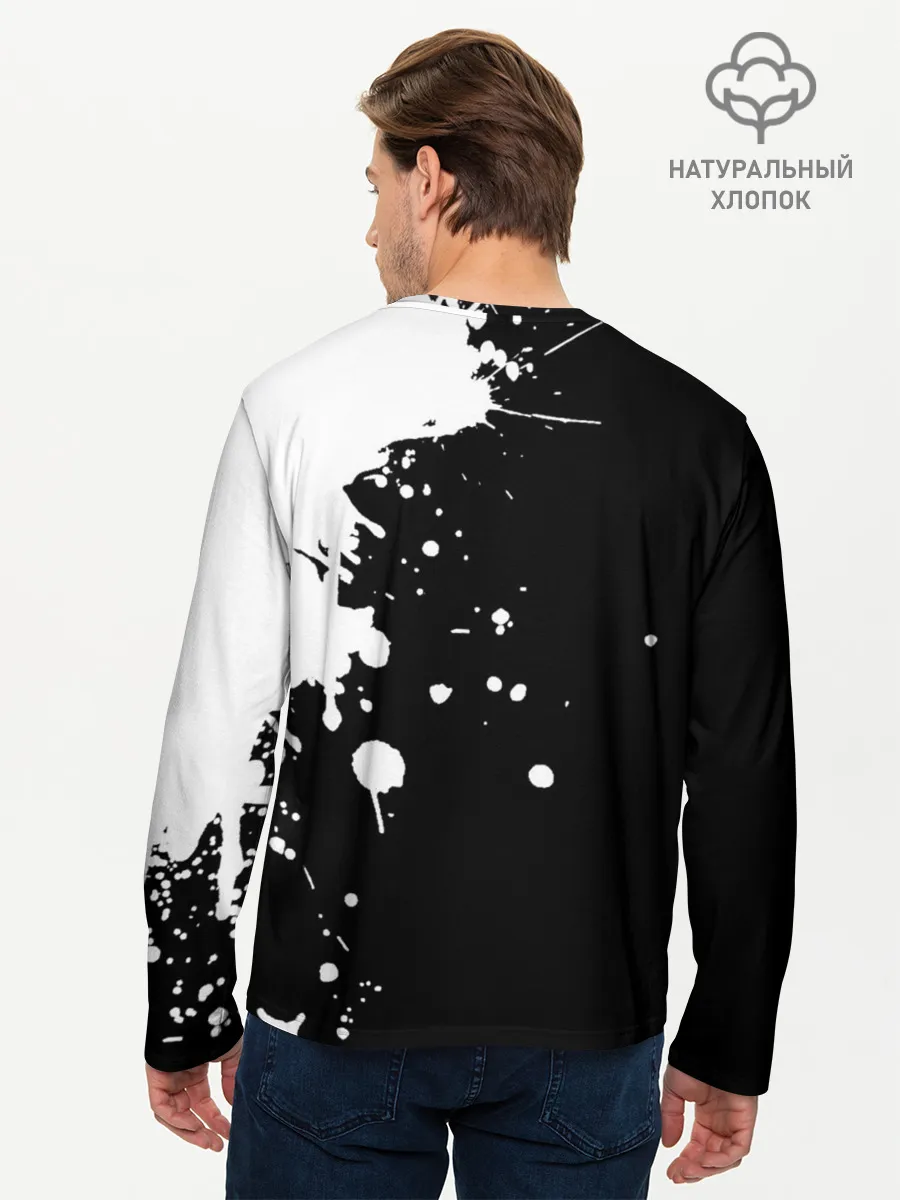 Мужской лонгслив базовый / AC/DC Back in Black