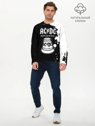 Мужской лонгслив базовый / AC/DC Back in Black