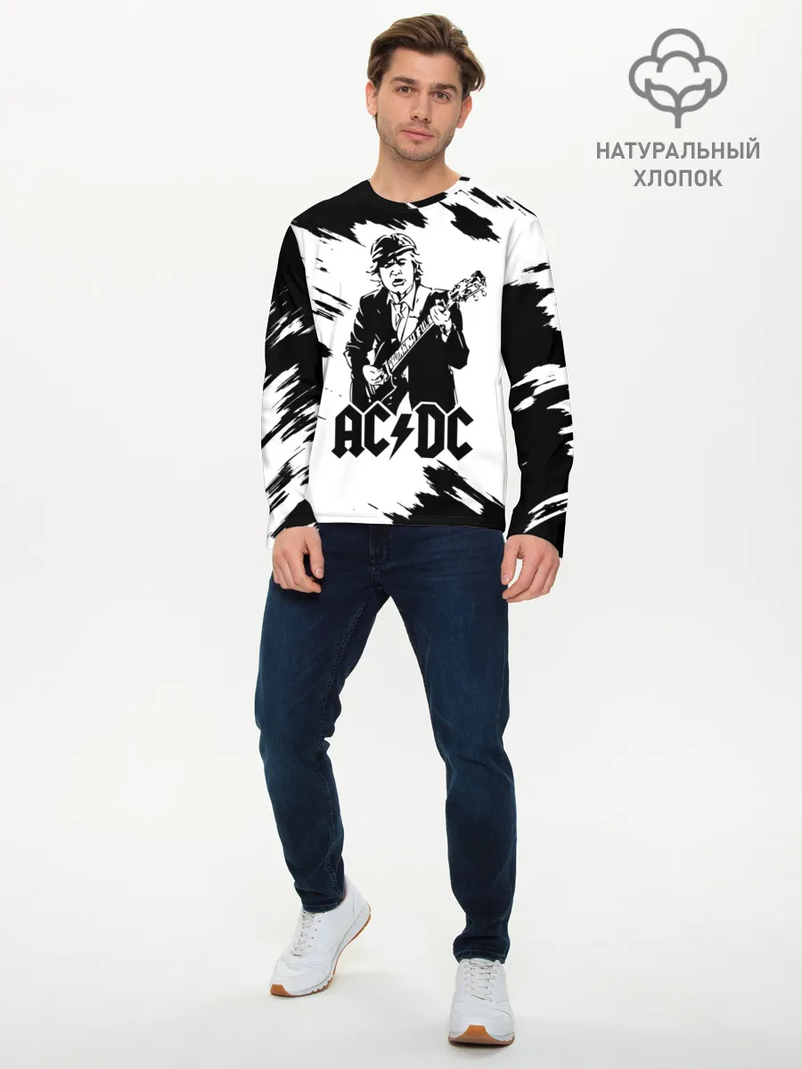 Мужской лонгслив базовый / AC/DC