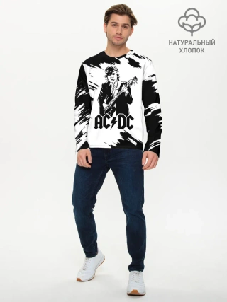 Мужской лонгслив базовый / AC/DC