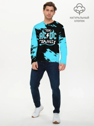 Мужской лонгслив базовый / The AC/DC famely