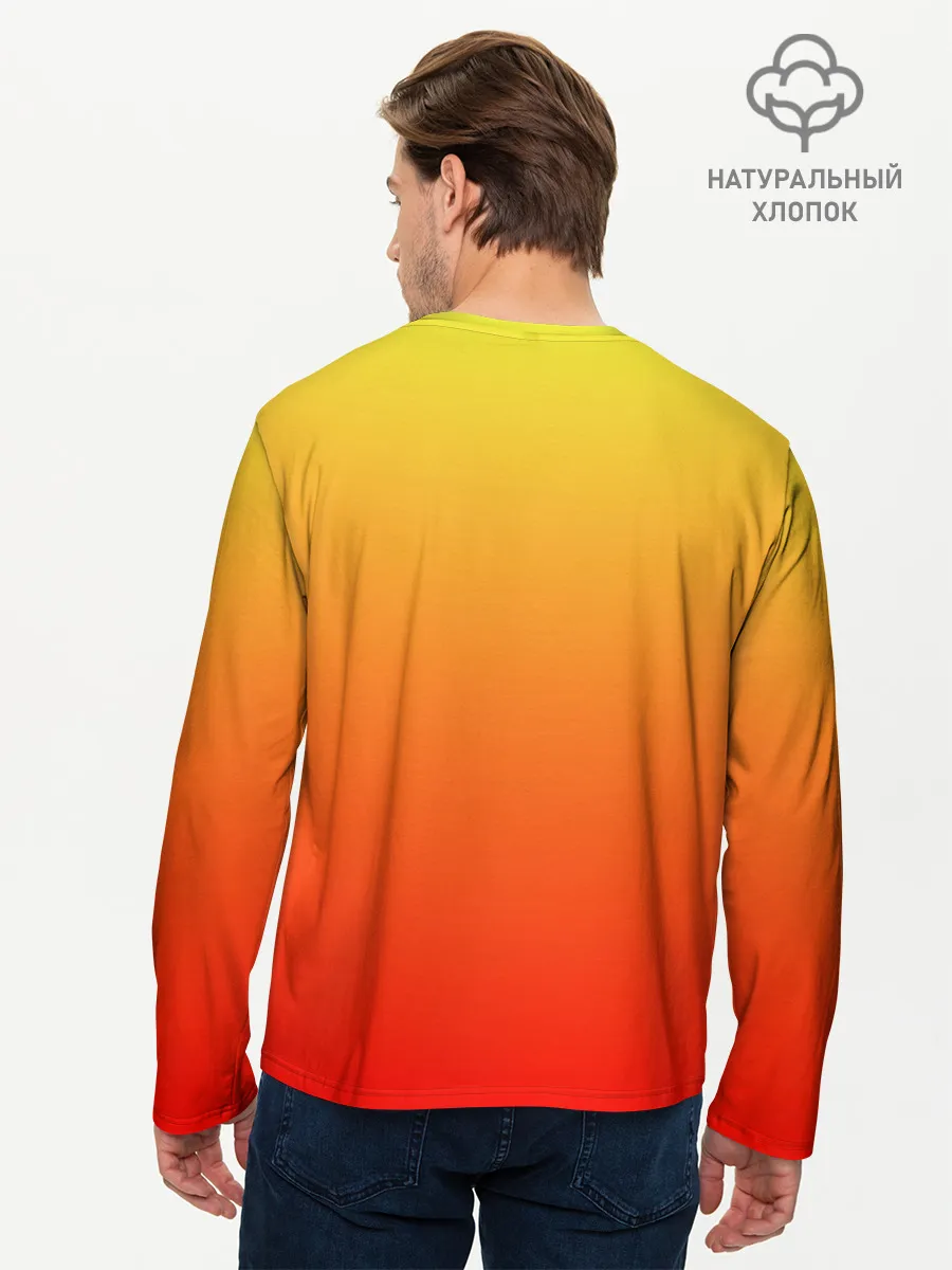 Мужской лонгслив базовый / Оранж