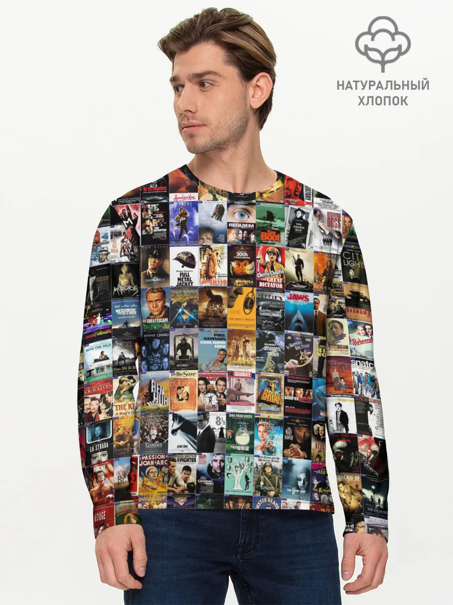 Мужской лонгслив базовый / Постеры фильмов