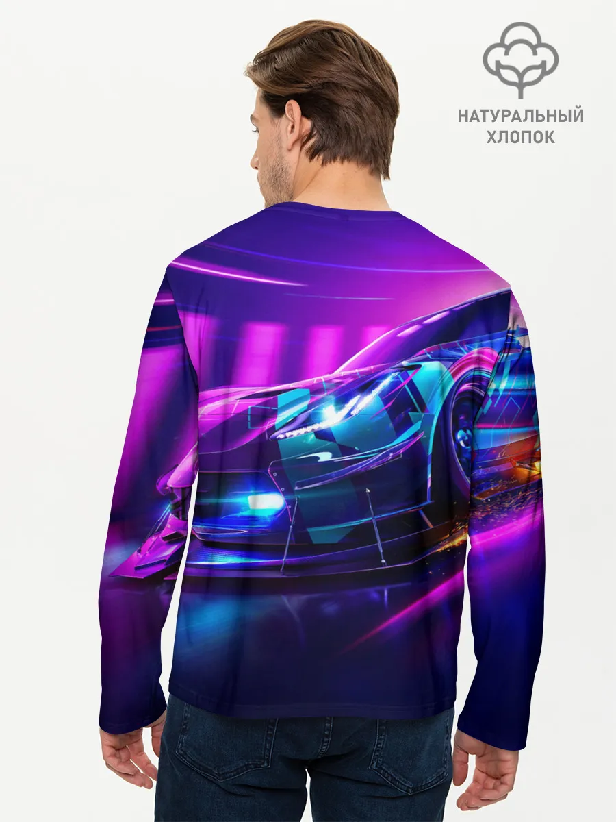 Мужской лонгслив базовый / Need for Speed