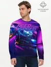 Мужской лонгслив базовый / Need for Speed