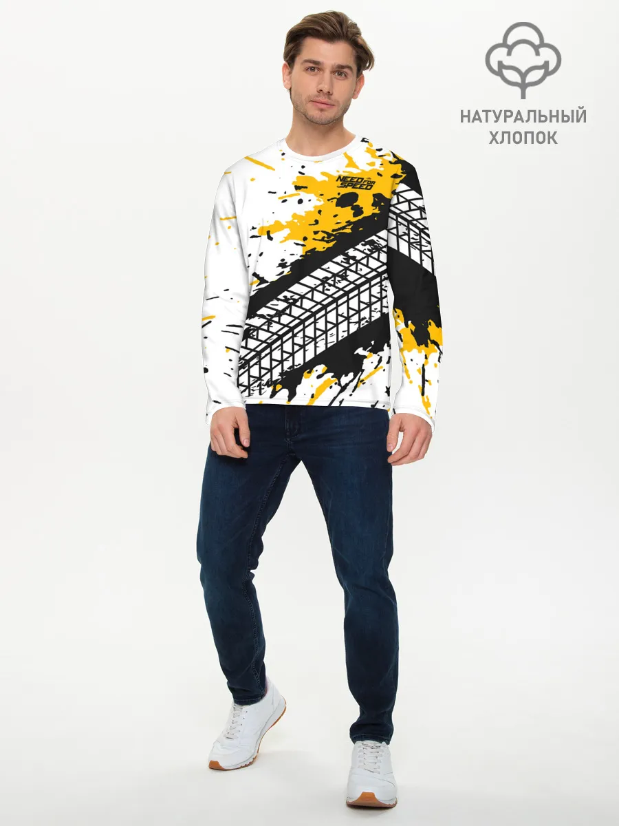 Мужской лонгслив базовый / Need for Speed