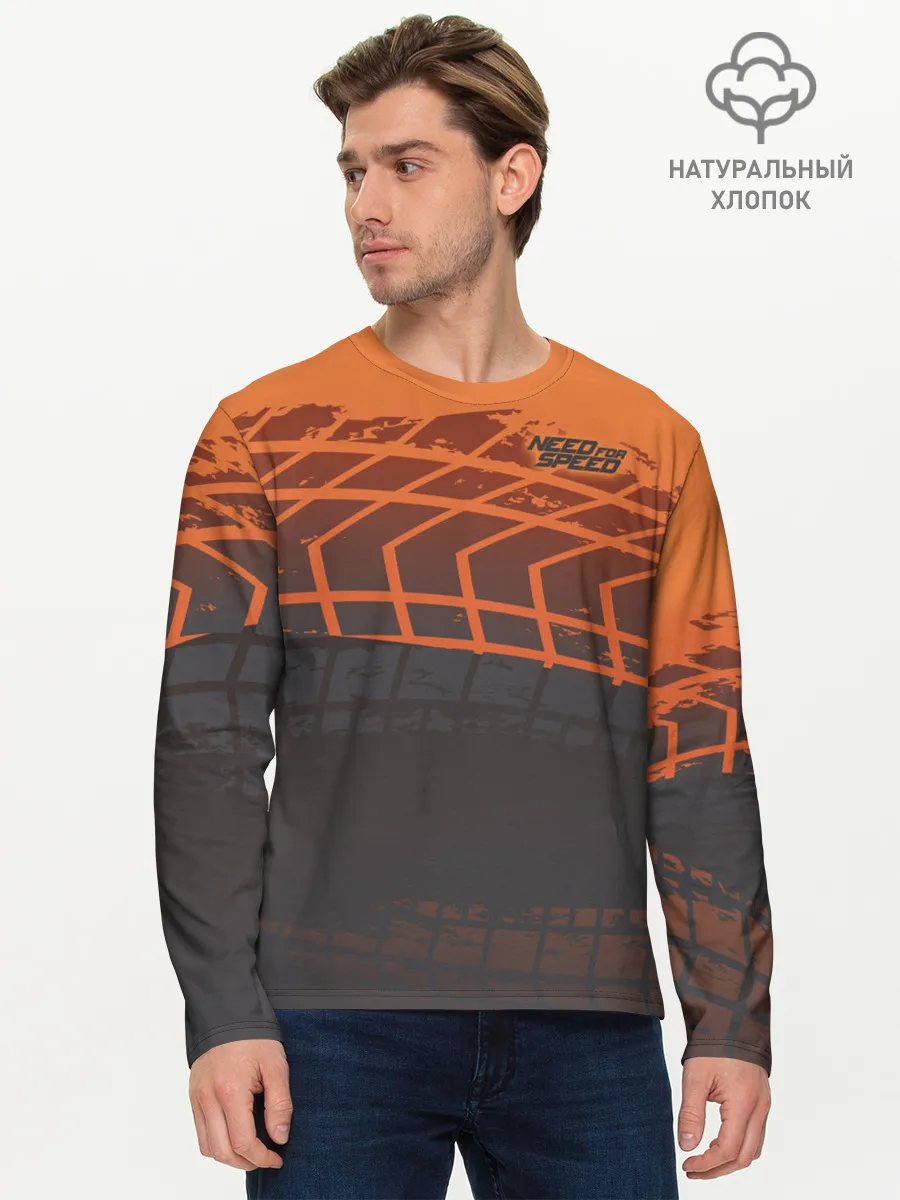 Мужской лонгслив базовый / Need for Speed