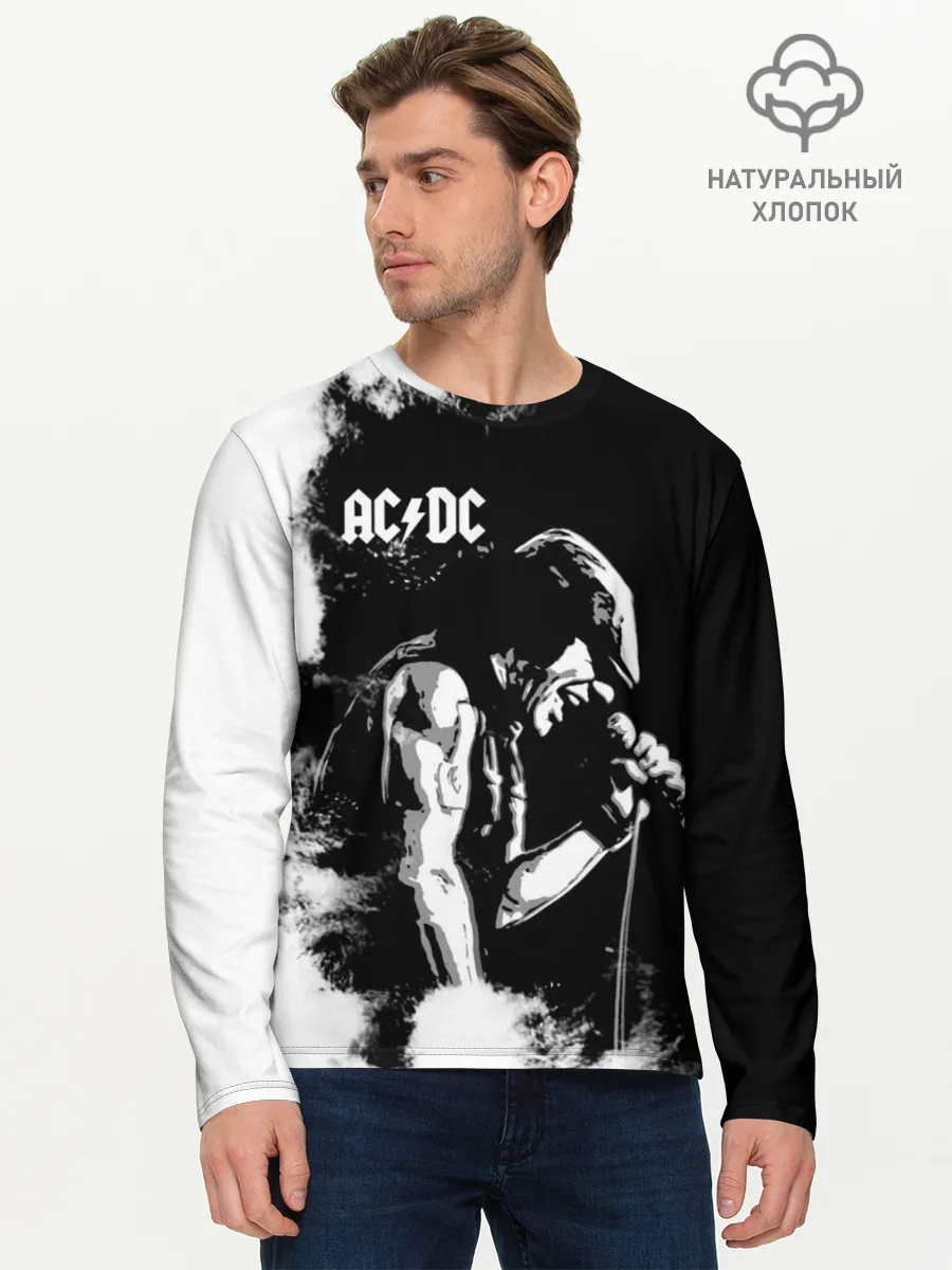 Мужской лонгслив базовый / AC/DC