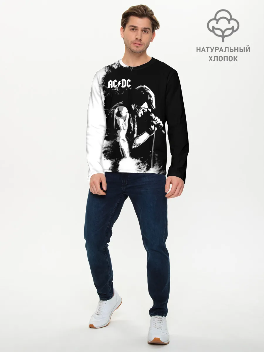 Мужской лонгслив базовый / AC/DC
